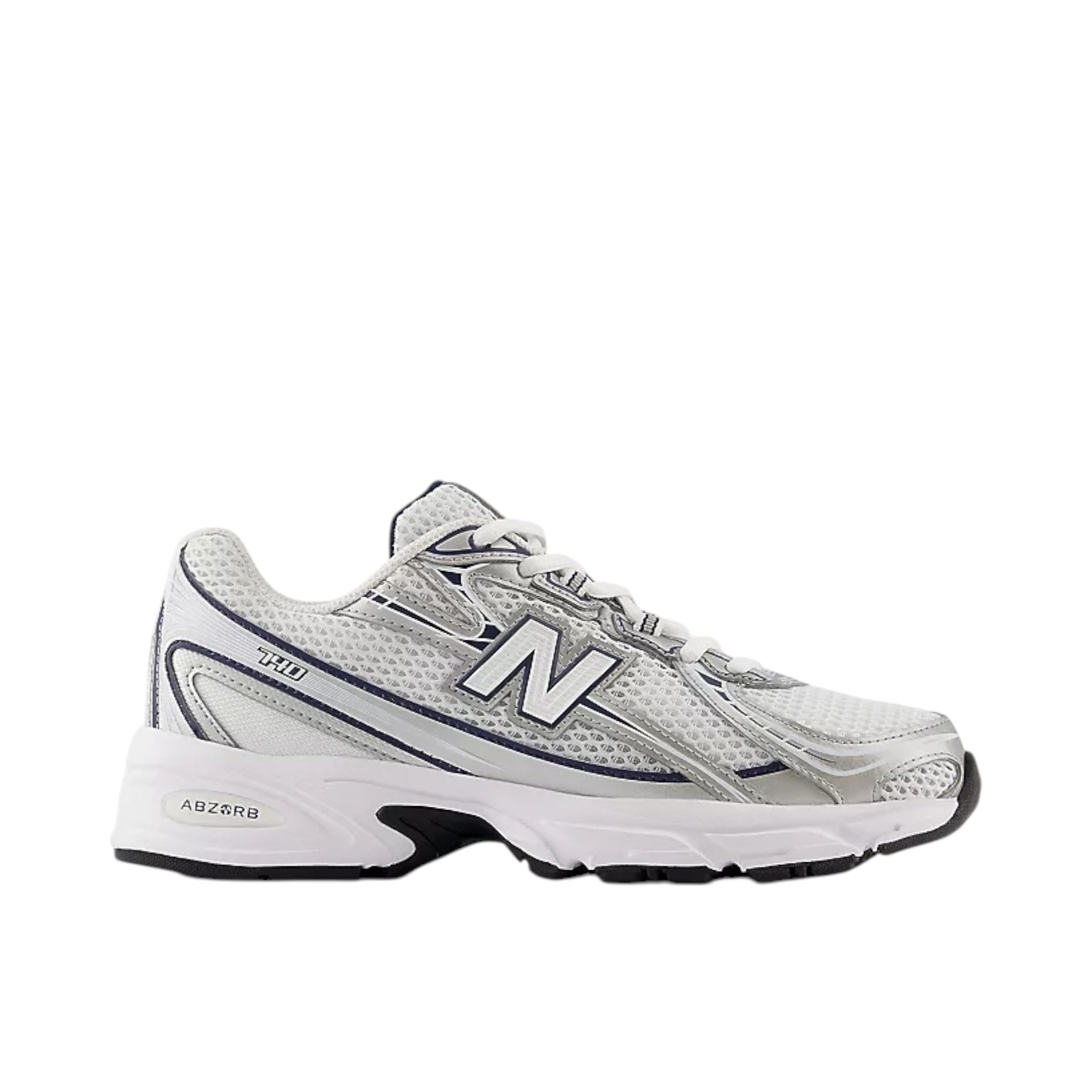 New Balance 740 White Silver Navy