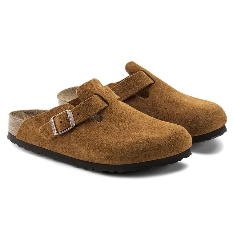 Boston Soft Footbed Suede Leather - Mink
