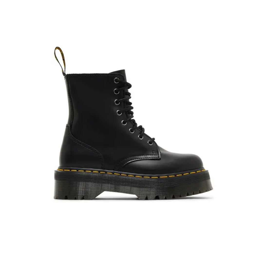 Dr. Martens Jadon Platform Boots Black Smooth Leather