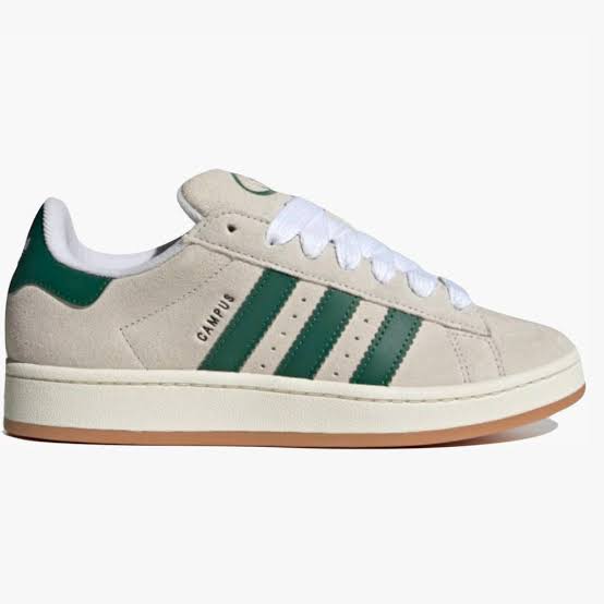 adidas Campus 00s Crystal White Dark Green