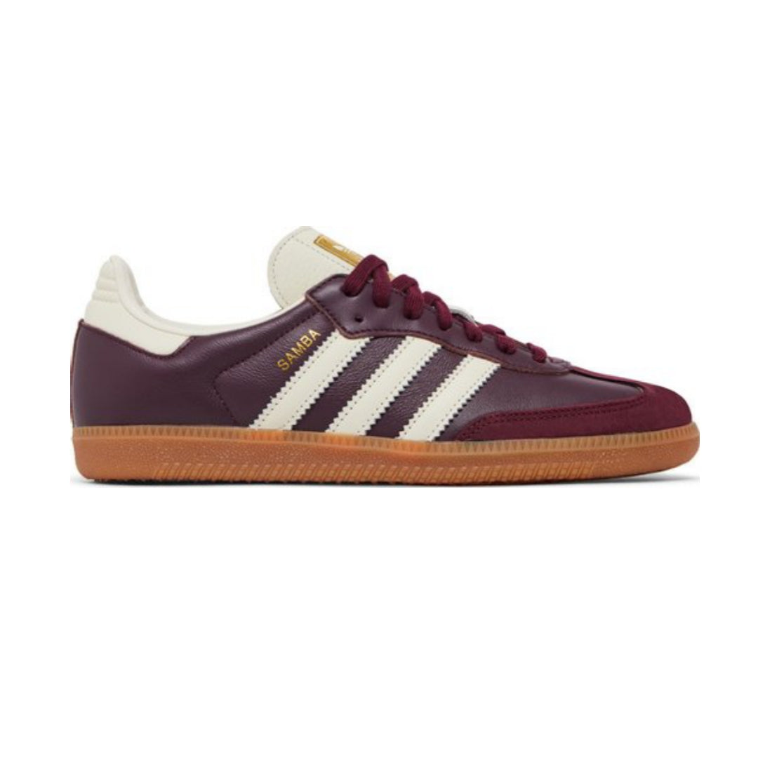 adidas Samba OG Maroon Gold Metallic