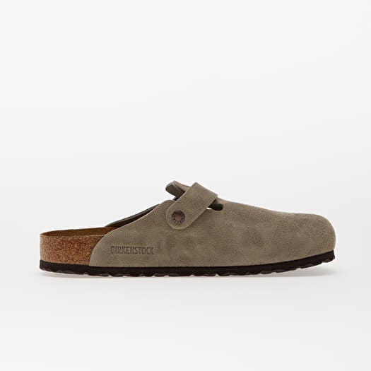 Birkenstock Boston Soft Footbed Suede Taupe