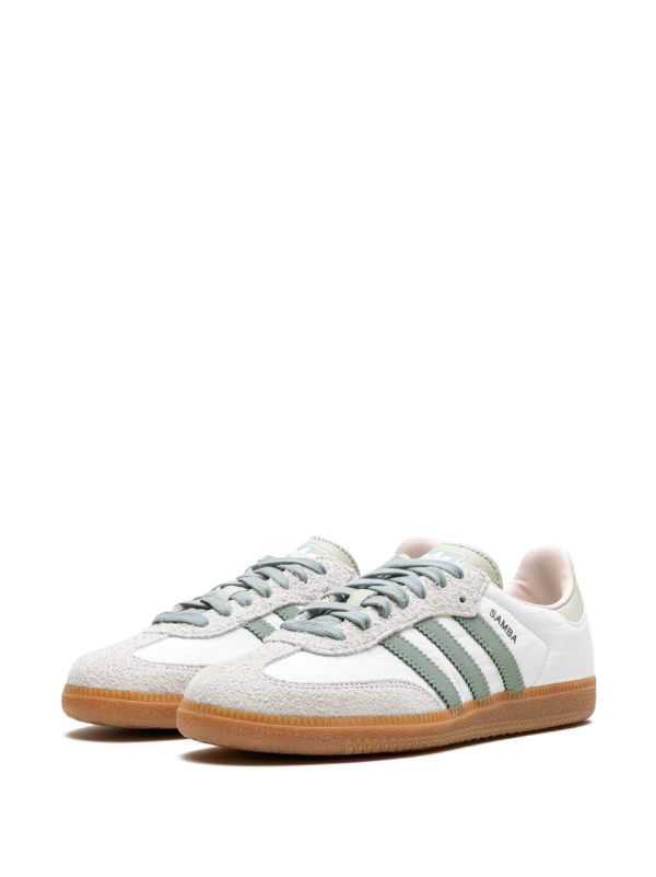 Adidas Samba OG Cloud White Silver Green Putty Mauve