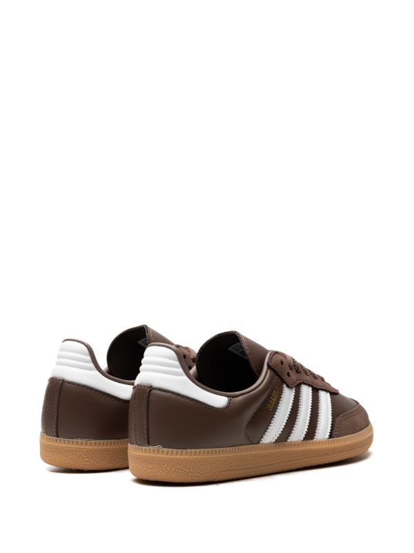 Adidas Samba OG Shoes – Brown / White / Gum
