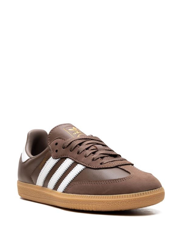 Adidas Samba OG Shoes – Brown / White / Gum