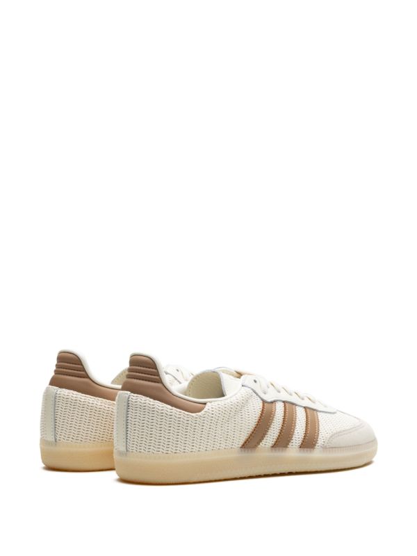 Adidas Samba OG Shoes – Cloud White / Brown / Gum