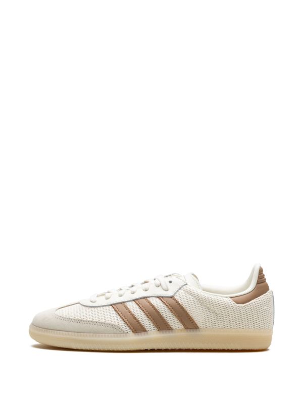 Adidas Samba OG Shoes – Cloud White / Brown / Gum