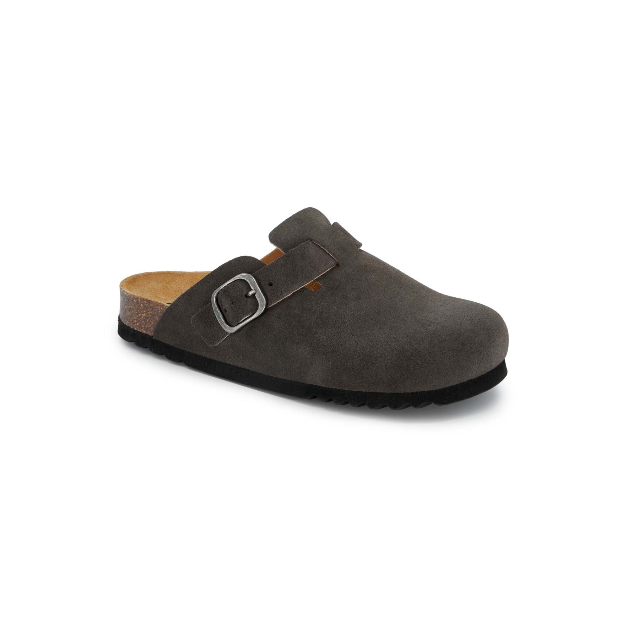 Birkenstock Boston Soft Footbed Suede Dark Grey