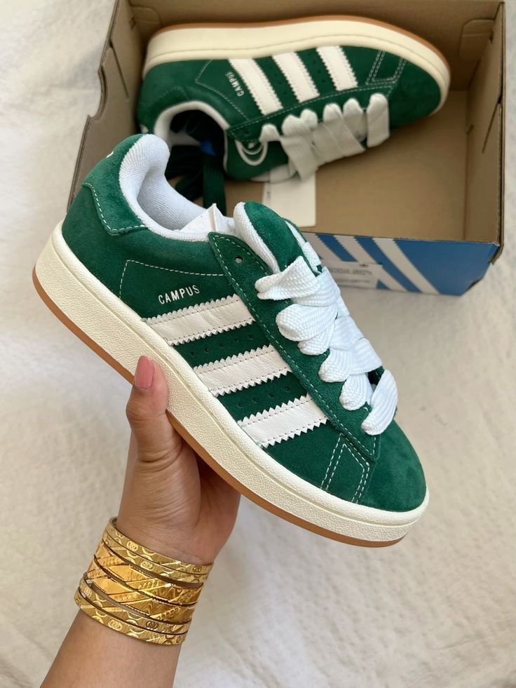 adidas Campus 00s Dark Green White