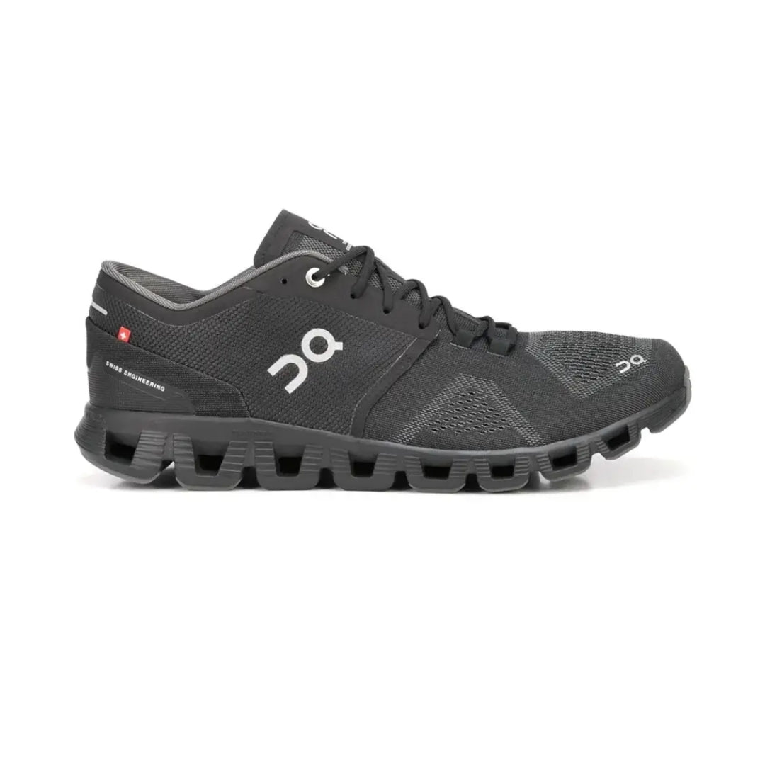 On Running Cloud X Black Asphalt Grey