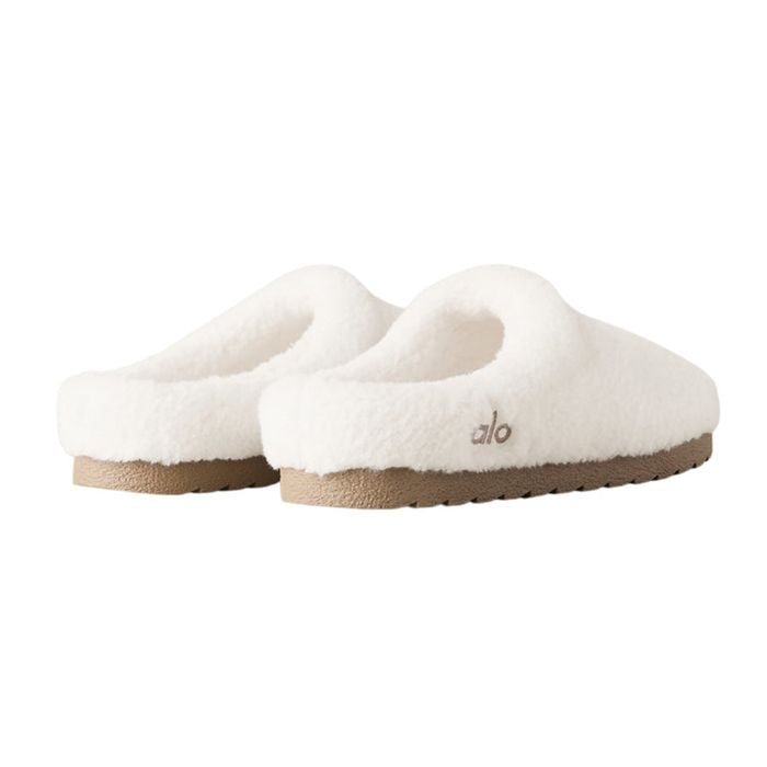 Alo Sherpa Recovery Slipper Ivory