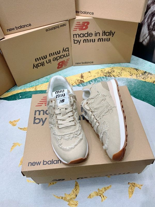 New Balance 574 Miu Miu Denim Colonial Beige