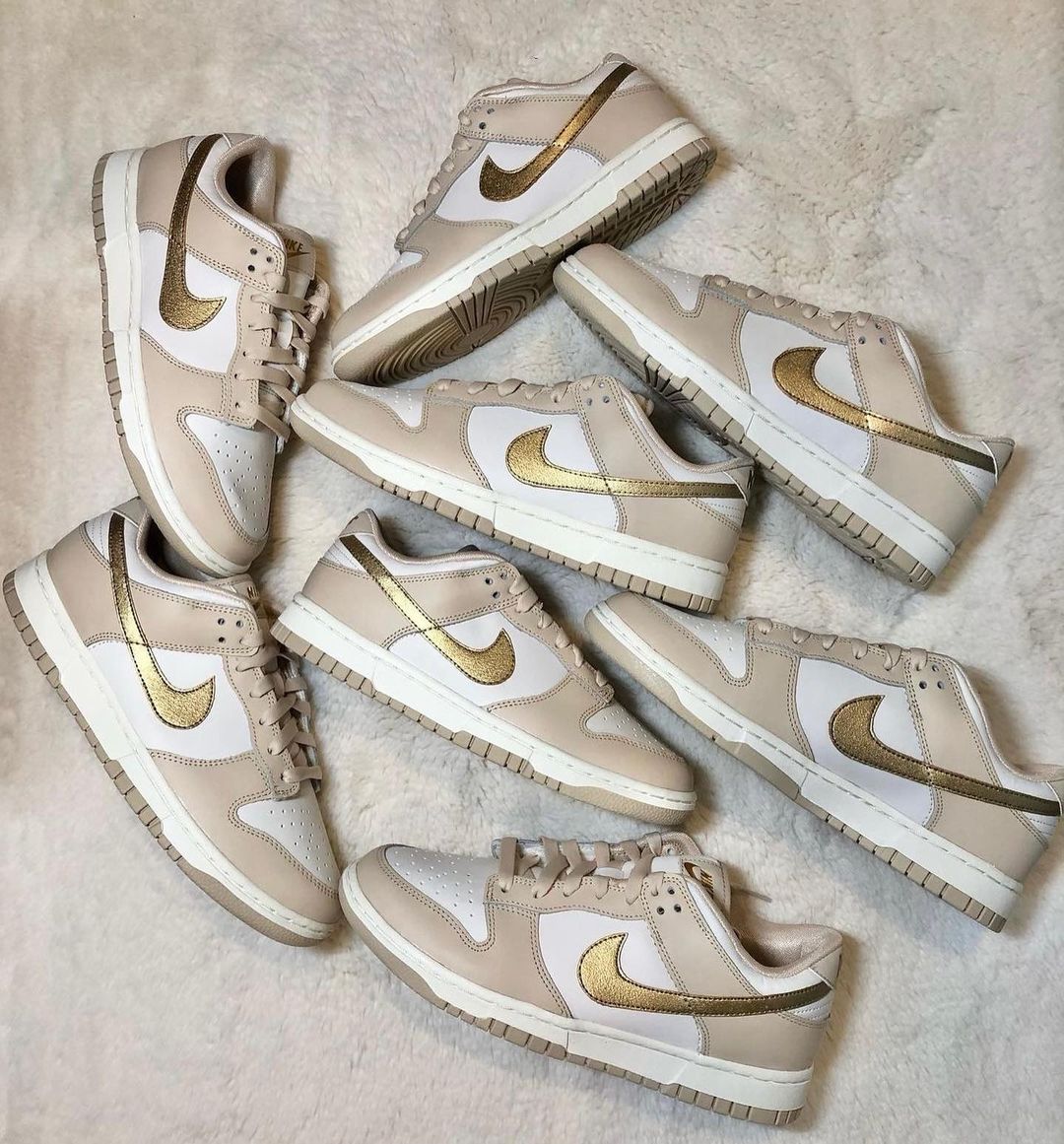 Nike Dunk Low Phantom Metallic Gold