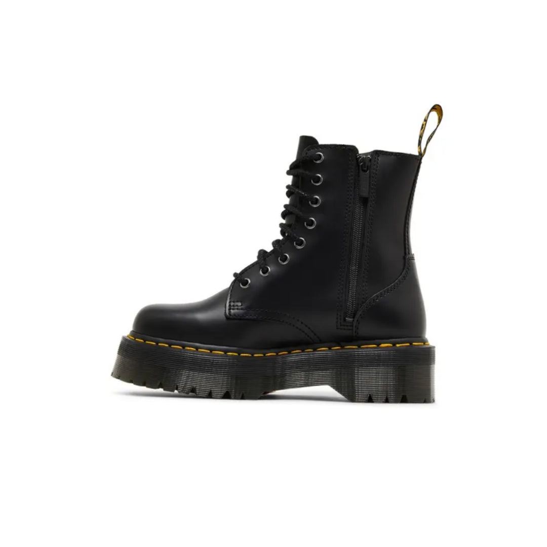 Dr. Martens Jadon Platform Boots Black Smooth Leather