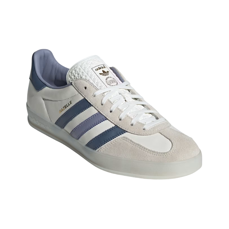 Adidas Gazelle Indoor Shoes – White Preloved Ink