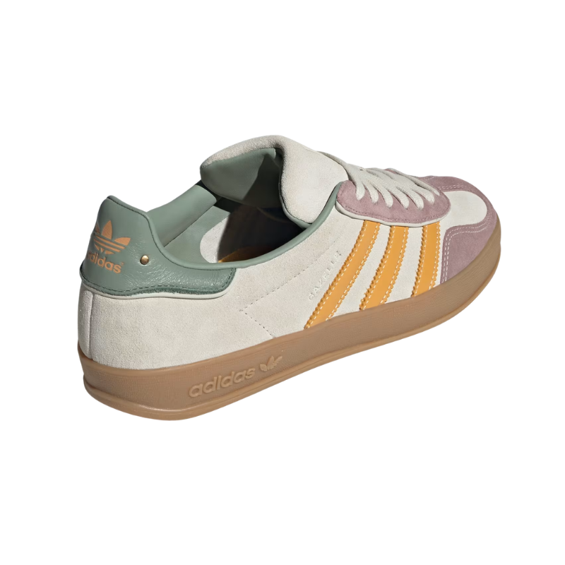 Adidas Gazelle Indoor – Wonder White / Gold / Violet