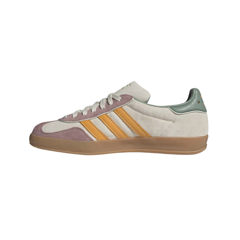 Adidas Gazelle Indoor – Wonder White / Gold / Violet