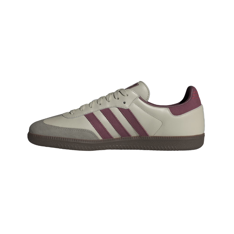 Adidas Samba OG Putty Grey and Maroon