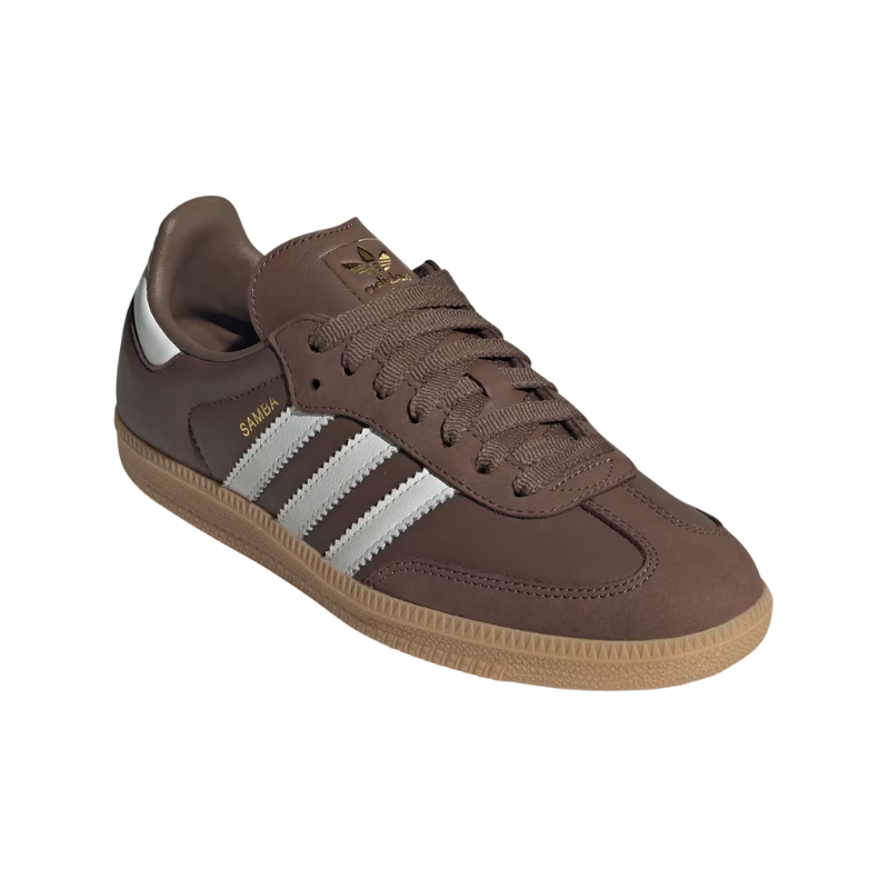 Adidas Samba OG Shoes – Brown / White / Gum