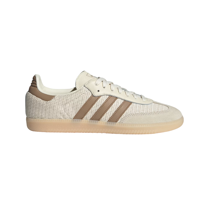 Adidas Samba OG Shoes – Cloud White / Brown / Gum
