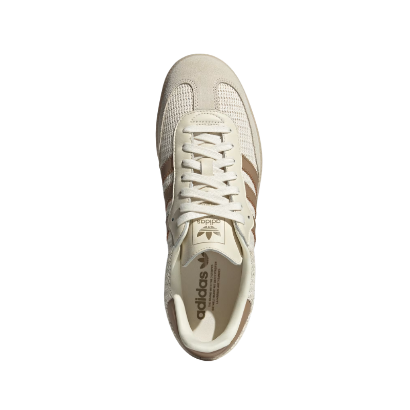 Adidas Samba OG Shoes – Cloud White / Brown / Gum