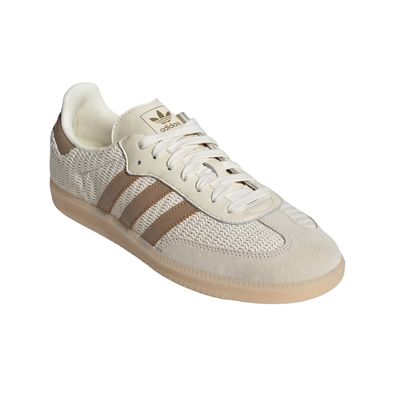 Adidas Samba OG Shoes – Cloud White / Brown / Gum