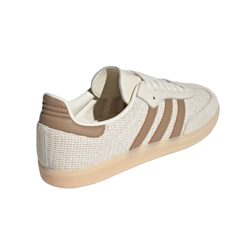 Adidas Samba OG Shoes – Cloud White / Brown / Gum