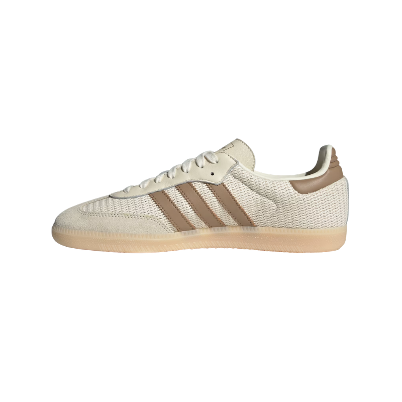 Adidas Samba OG Shoes – Cloud White / Brown / Gum