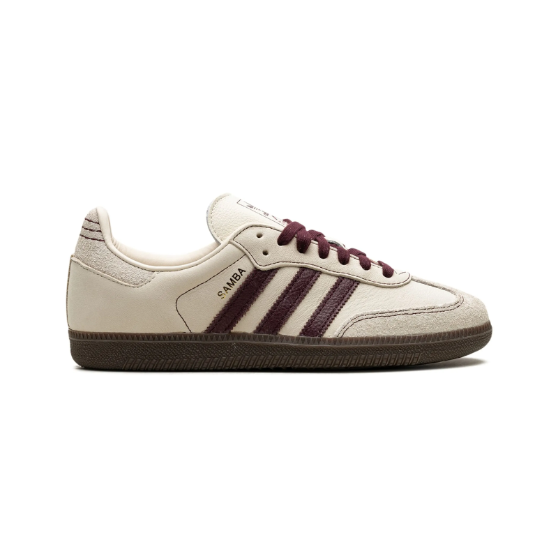 Adidas Samba OG Wonder White Maroon