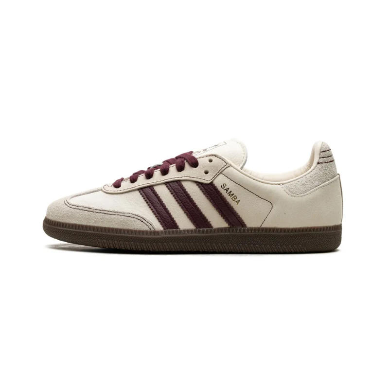 Adidas Samba OG Wonder White Maroon