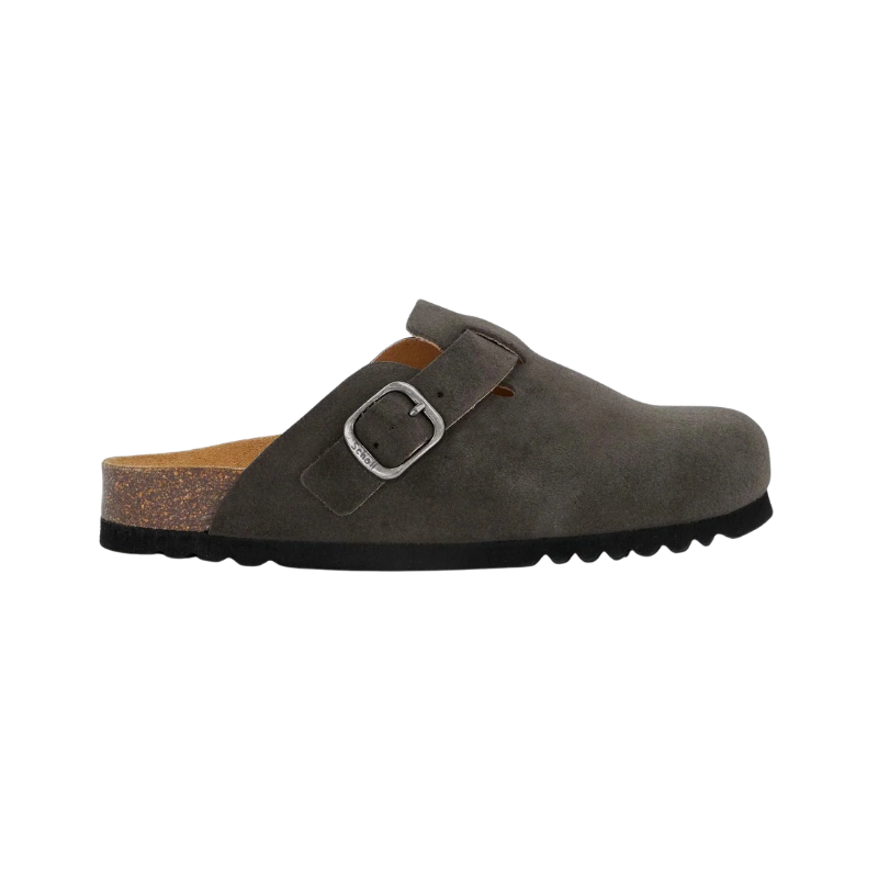 Birkenstock Boston Soft Footbed Suede Dark Grey