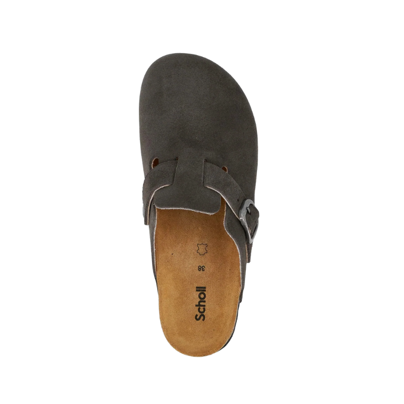Birkenstock Boston Soft Footbed Suede Dark Grey
