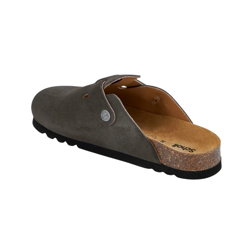 Birkenstock Boston Soft Footbed Suede Dark Grey