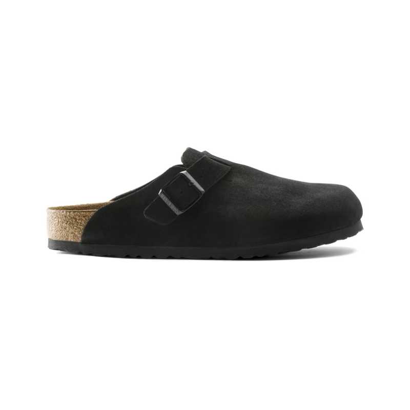 Birkenstock Boston Suede Black