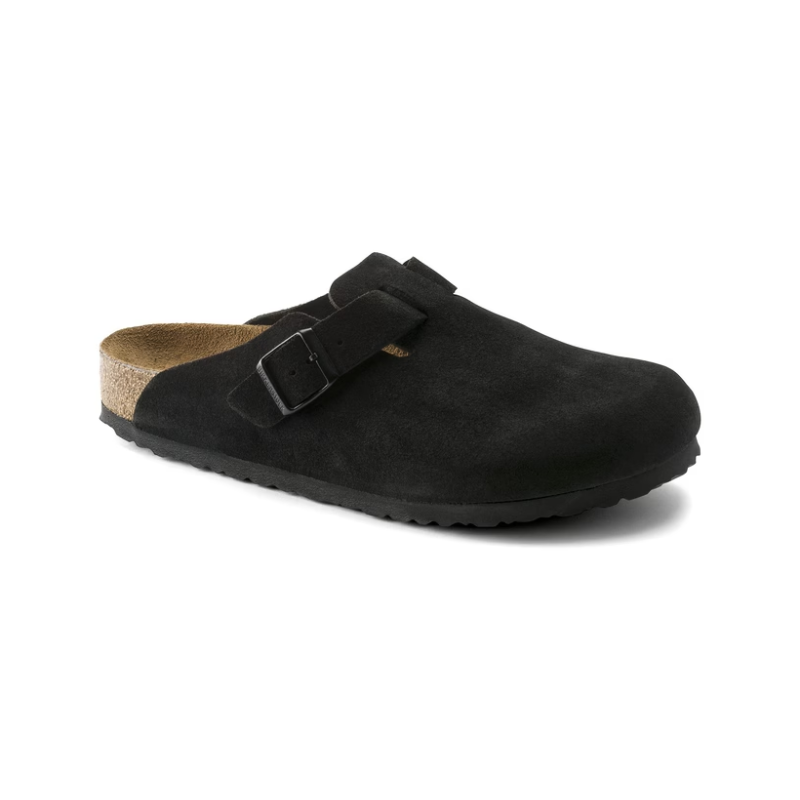 Birkenstock Boston Suede Black