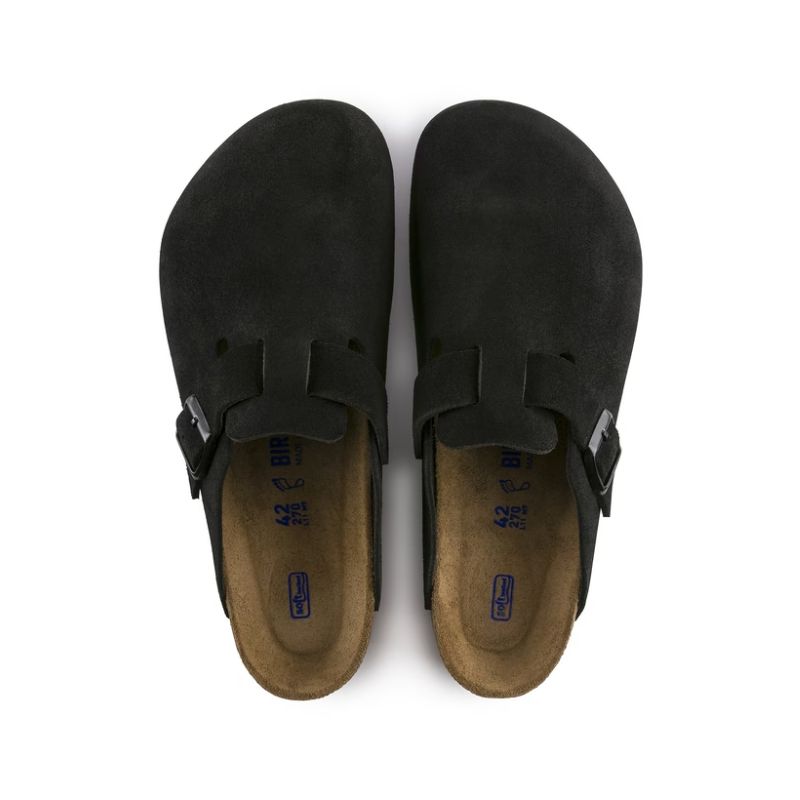 Birkenstock Boston Suede Black