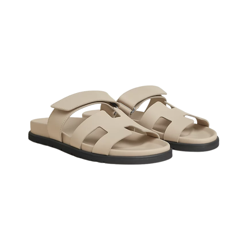 Hermes Chypre Sandal Beige Mastic Calfskin Leather