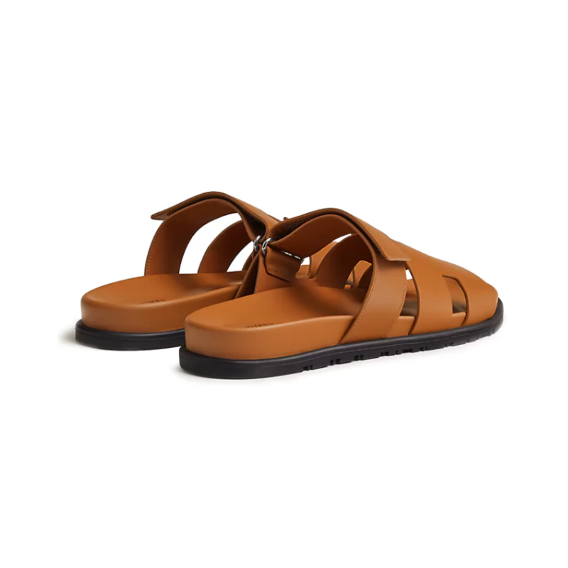 Hermes Chypre Sandal Brown Calfskin Leather
