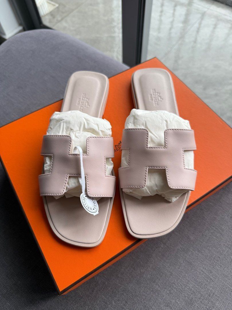 Hermes Leather Oran Sandals