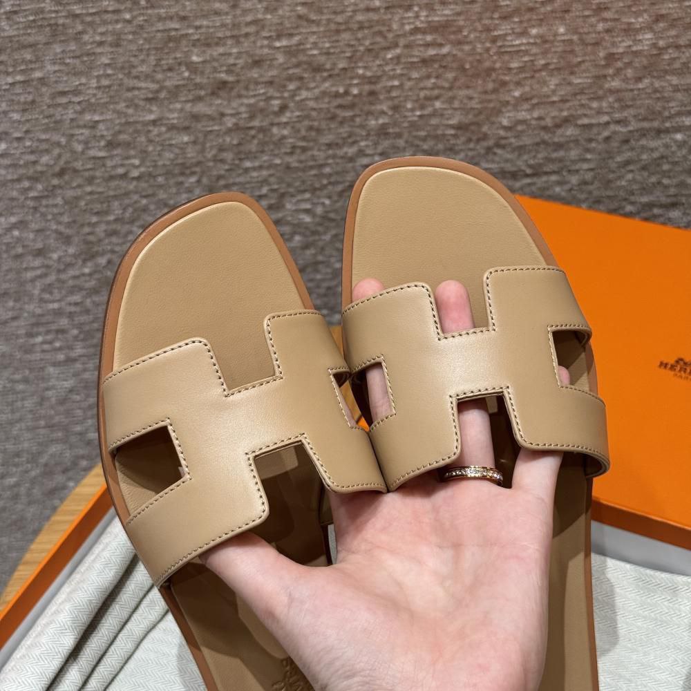 Hermes Leather Oran Sandals
