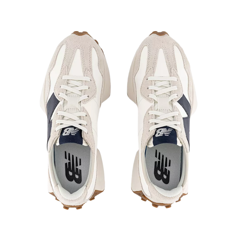 New Balance 327 Moonbeam with Navy