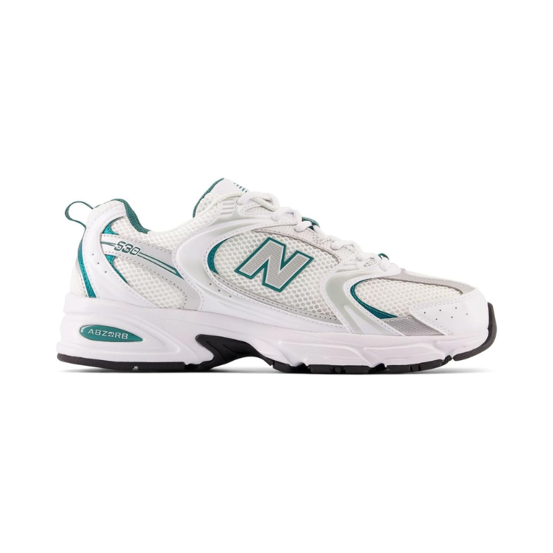 New Balance 530 White Silver Green