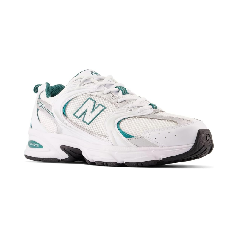 New Balance 530 White Silver Green