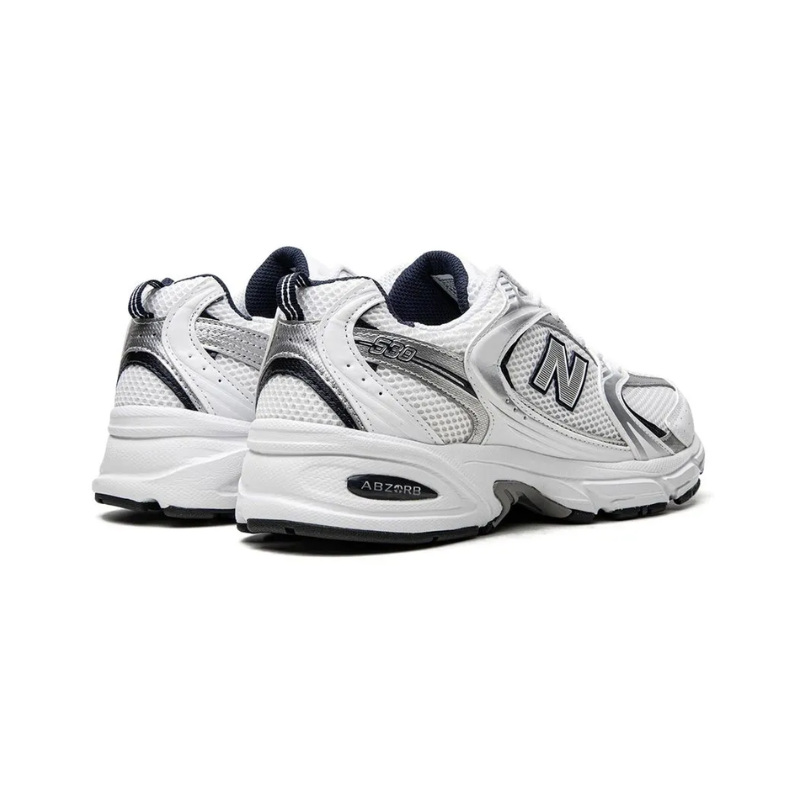 New Balance 530 White Silver Navy