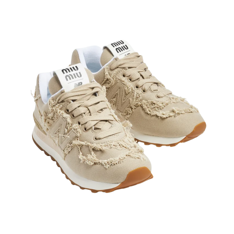 New Balance 574 Miu Miu Denim Colonial Beige