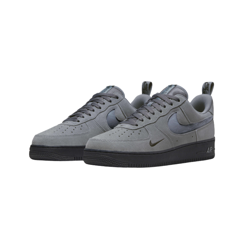 Nike Air Force 1 Low 07 LV8 Reflective Swoosh - Cool Grey Black