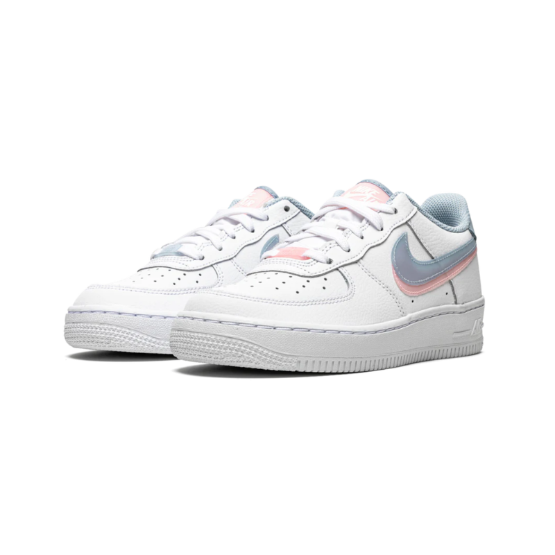Nike Air Force 1 Low LV8 Double Swoosh Light Armory Blue pink