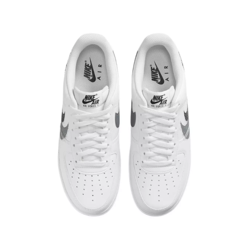 Nike Air Force 1 Low '07 Spray Paint Swoosh - White Black Grey