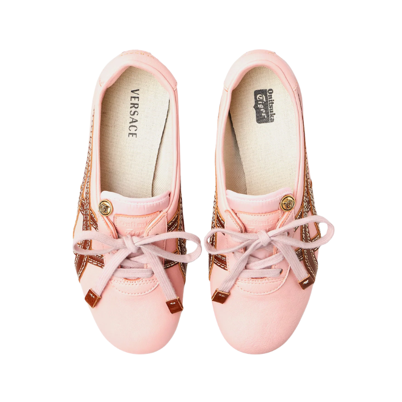 Onitsuka Tiger x Versace Tai-Chi Sakura Napp Pink Brown