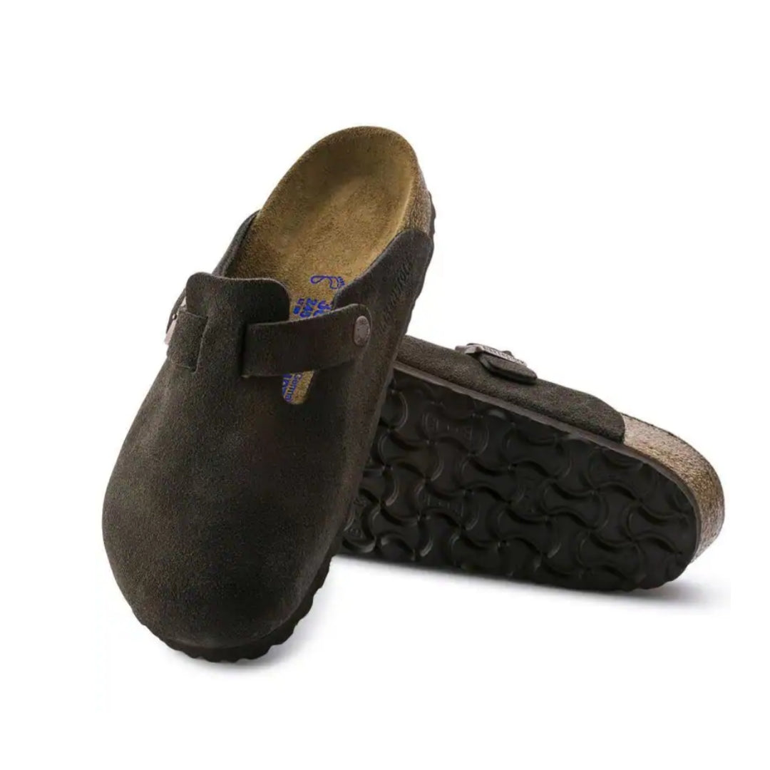 Boston Soft Footbed Suede Leather - Mocha